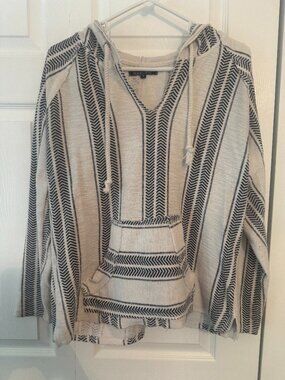 Ocean Drive Lightweight Baja Striped Hoodie